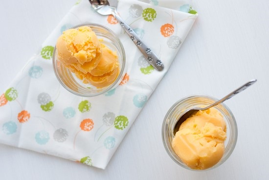 5-Minute Mango Sorbet With Vitamix