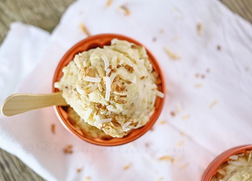 Toasted Coconut Banana Ice Cream (paleo, vegan)