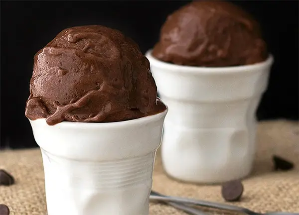 Chocolate Banana Ice Cream With A Blender