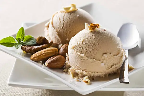 Dairy-free hazelnut ice cream with Vitamix