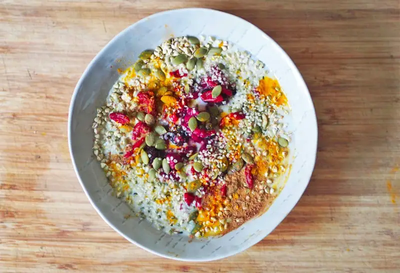 sprouted buckwheat bowl