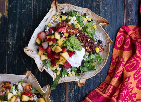 fish superfood mexican bowls