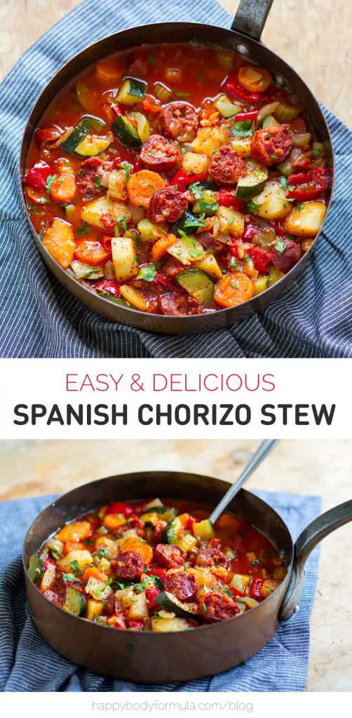 Spanish Chorizo Stew - Easy & Delicious (Gluten Free, Dairy Free, Real Food)