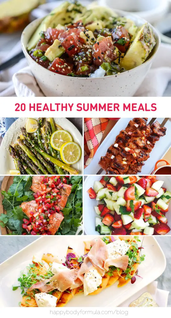 20 Healthy & Tasty Summer Meals - gluten free, paleo, vegetarian, for every occasion.