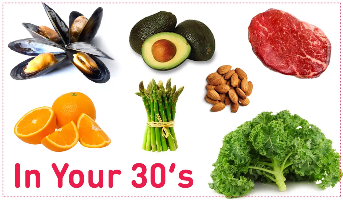Best foods to eat in your 30's