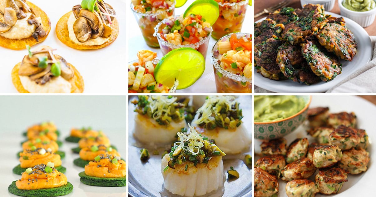 Healthy Hors D’oeuvres & Canapés Round Up Happy Body Formula