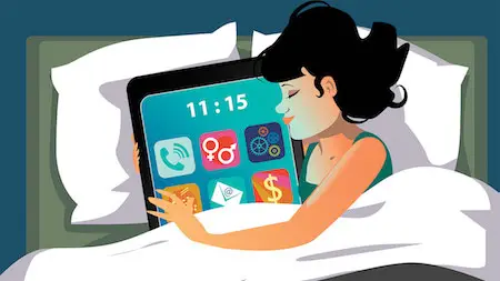Avoid bright screens 1-2 hours before bed