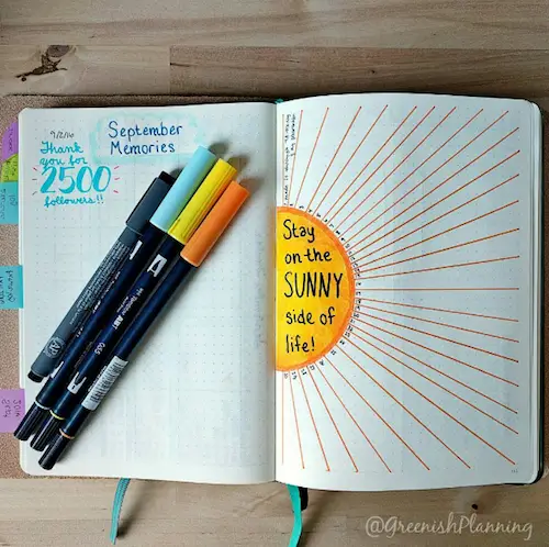 100DaysOfBulletJournalIdeas: 12 - The Pen Test Log: A simple way to figure  out which pens work with your Bullet Journal — Tiny Ray of Sunshine