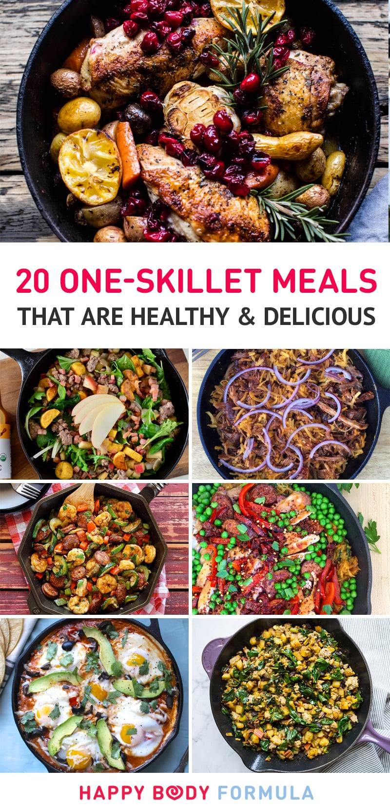 20 OneSkillet Meals That Are Healthy & Delicious (Paleo, Glutenfree