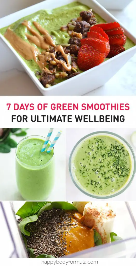 7 Days Of Green Smoothies For Ultimate Wellbeing