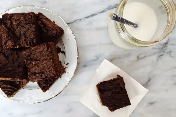 Vegan protein chocolate brownies