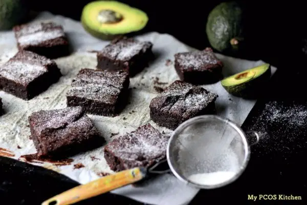 avocado chocolate brownies - keto and low-carb from my pcos kitchen