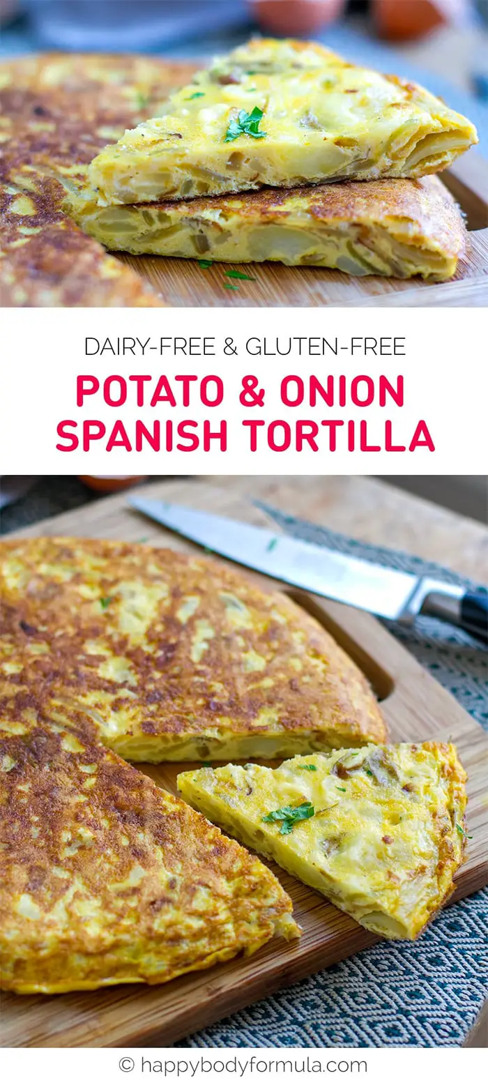 Potato & Onion Spanish Tortilla (Dairy-free, Gluten-free, Whole30) 