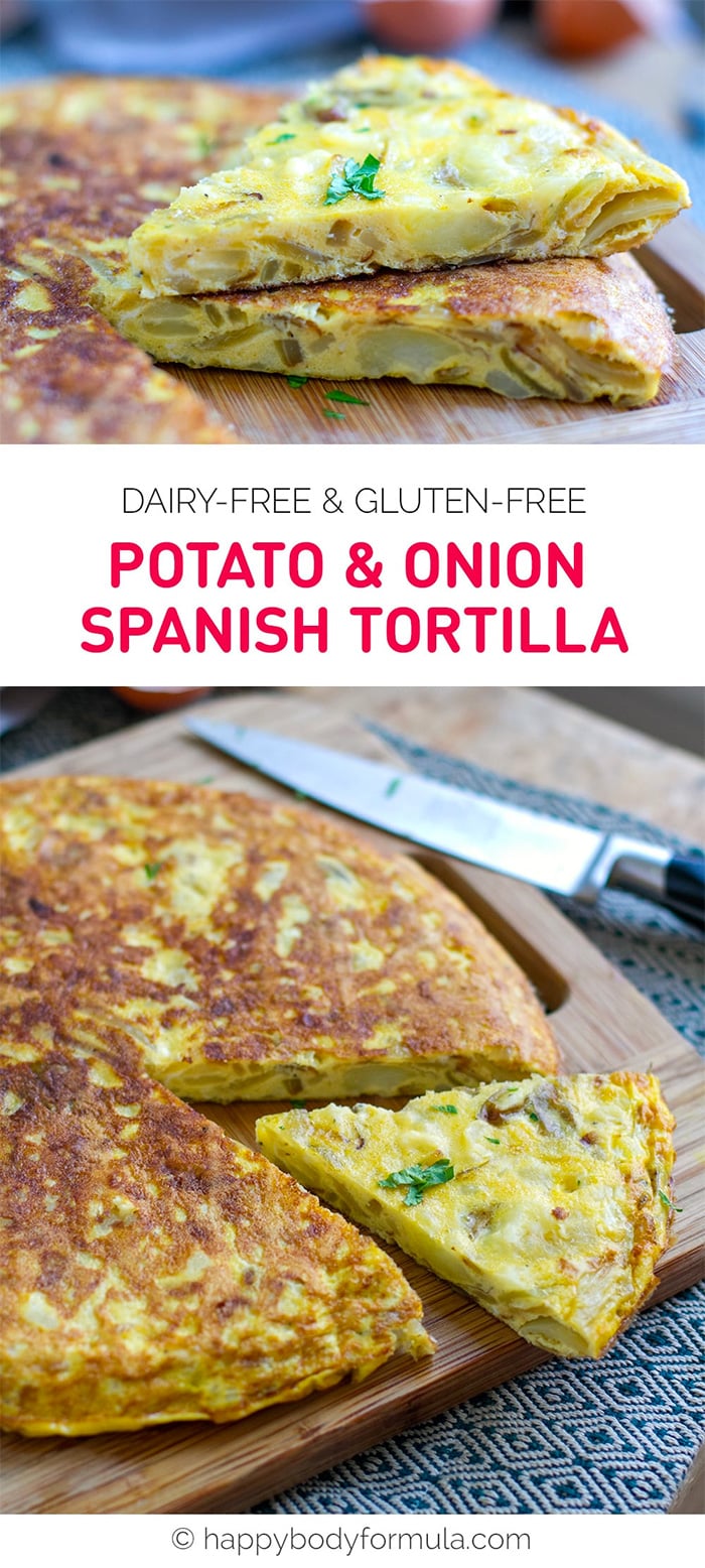 Potato & Onion Spanish Tortilla (Dairy-free, Gluten-free, Whole30) 