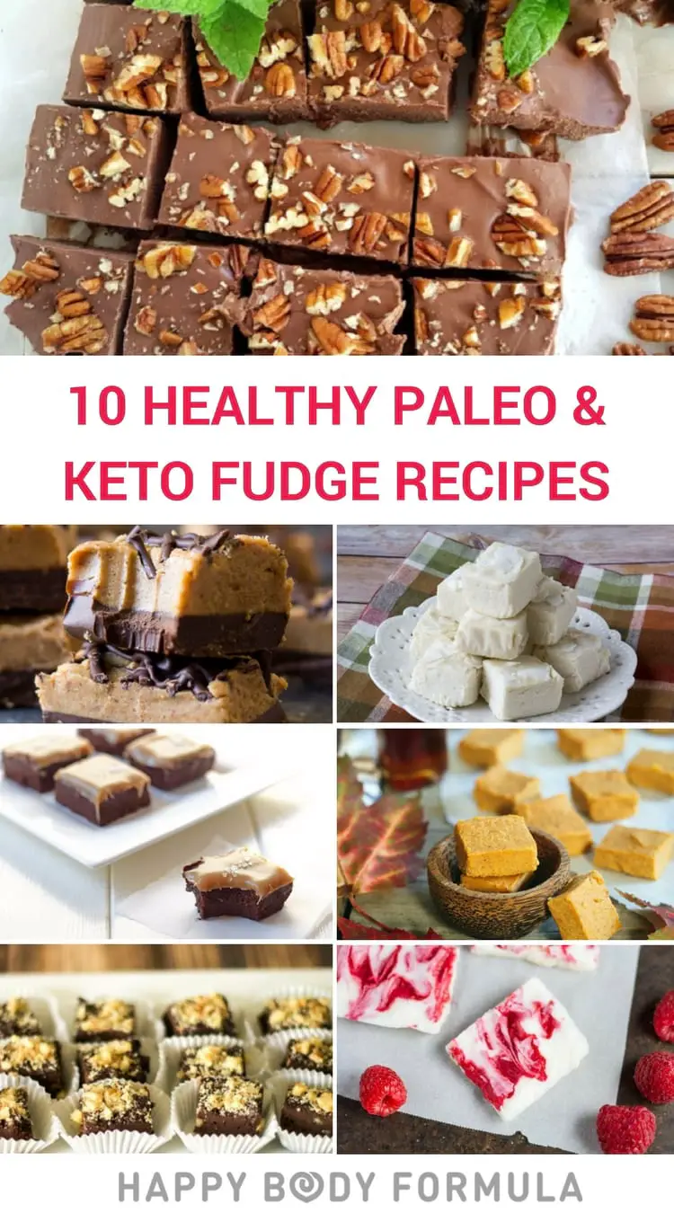 10 Healthy Paleo & Keto Fudge Recipes - Gluten-free, dairy-free, refined sugar-free