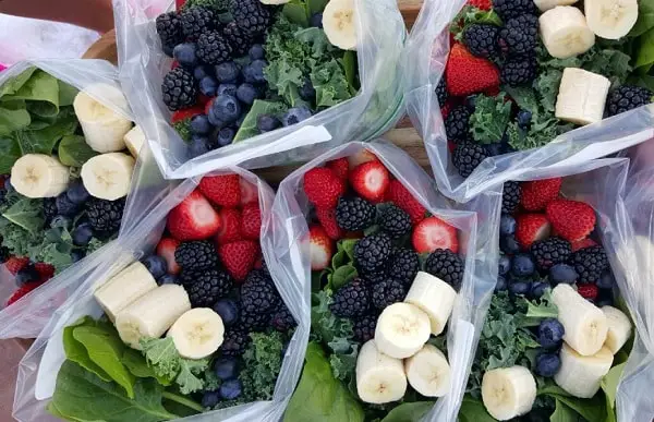 Breakfast smoothie meal prep