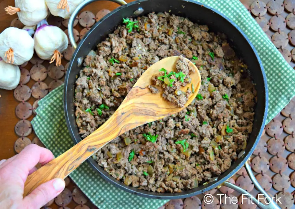 Ground beef for meal prep