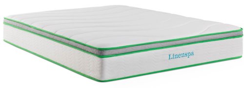 reggie of linenspa 10 inch latex hybrid mattress