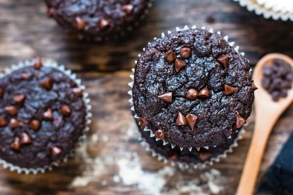 Chocolate & banana muffins