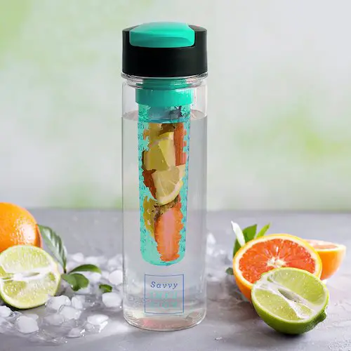 Savvy Infusion Flip Top Fruit Infuser Water Bottle