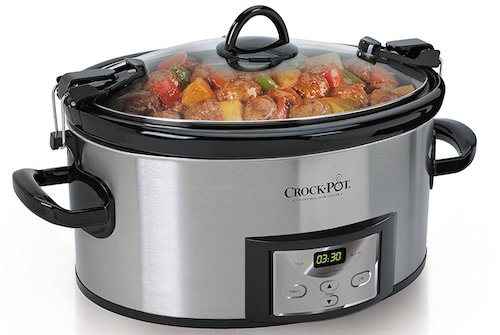 Slow Cooker Aicok 7 Quart Slow Cookers Programmable with 12 Hour Timer Auto  Shut Off and