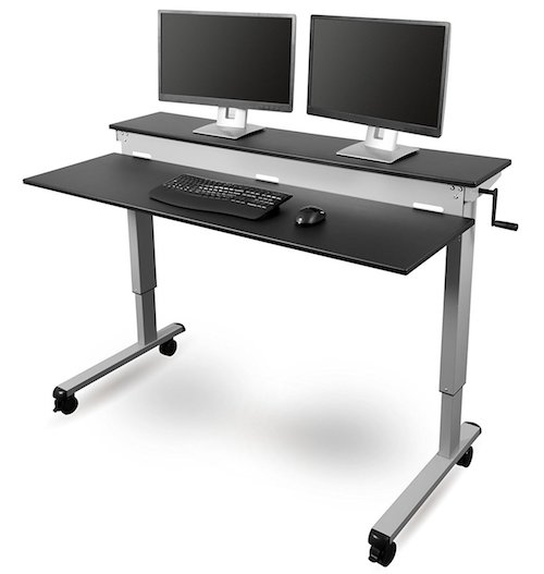 Crank Adjustable Sit-to-Stand Desk