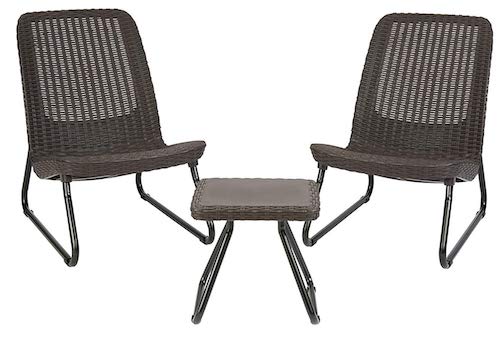 Keter Rio 3 Pc Patio Garden Conversation Chair