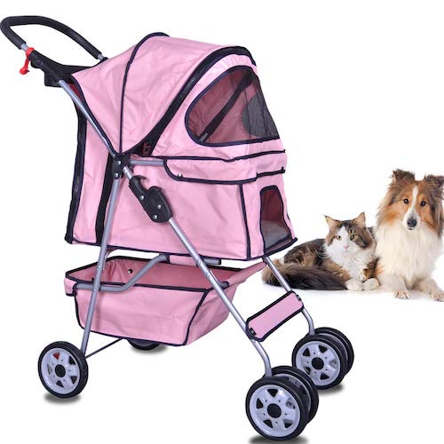 Dkeli 4 Wheels Pet Stroller