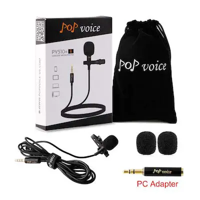 PoP Voice Lavalier Lapel Microphone