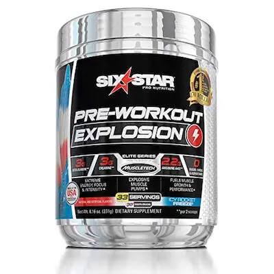 Six Star Explosion Pre-workout Powder
