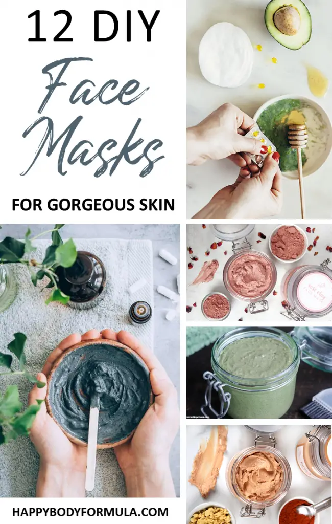 12 DIY Face Masks for Gorgeous Skin | HappyBodyFormula.com