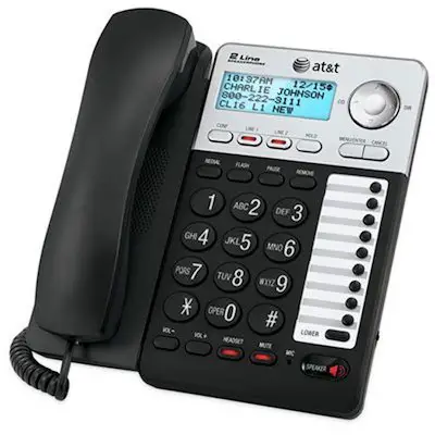 AT&T 2-Line Corded Telephone