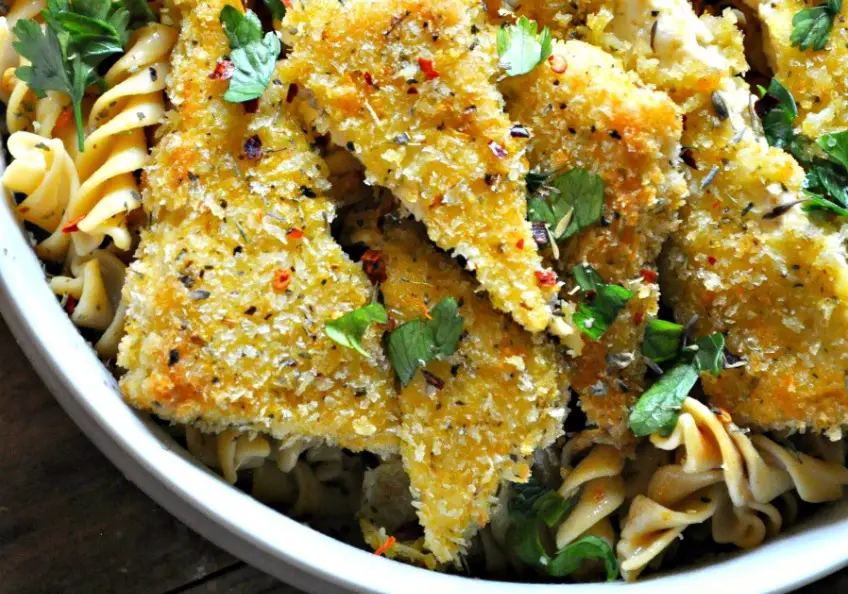 VEGAN PARMESAN HERB CRUSTED