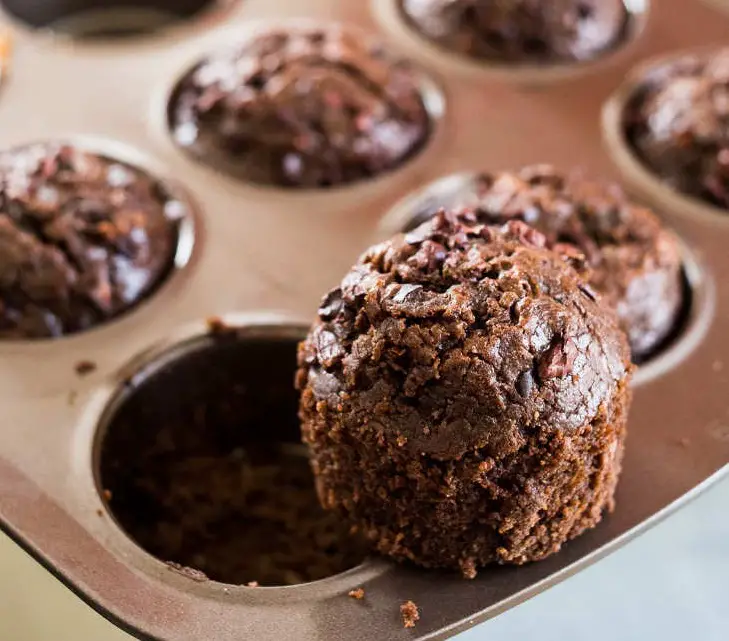 CHOCOLATE ZUCCHINI MUFFINS