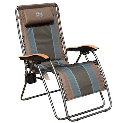 Timber Ridge Zero Gravity Patio Outdoor Lounger Chair