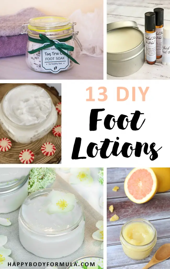 13 Homemade Foot Creams for Soft + Smooth Heels | HappyBodyFormula.com