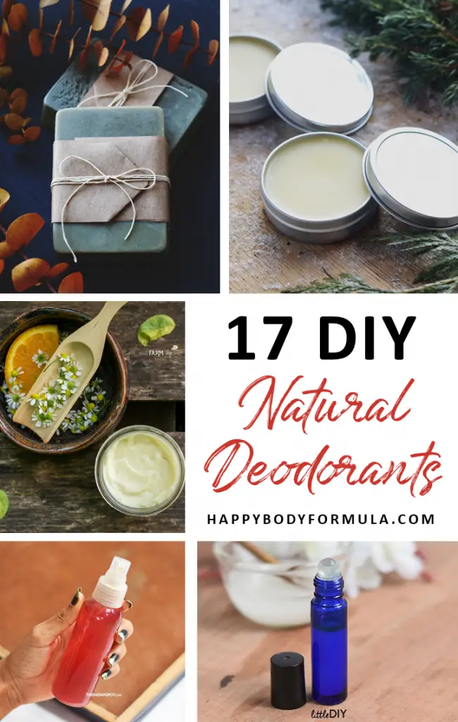 17 Homemade Deodorant Recipes Using All Natural Ingredients | HappyBodyFormula.com