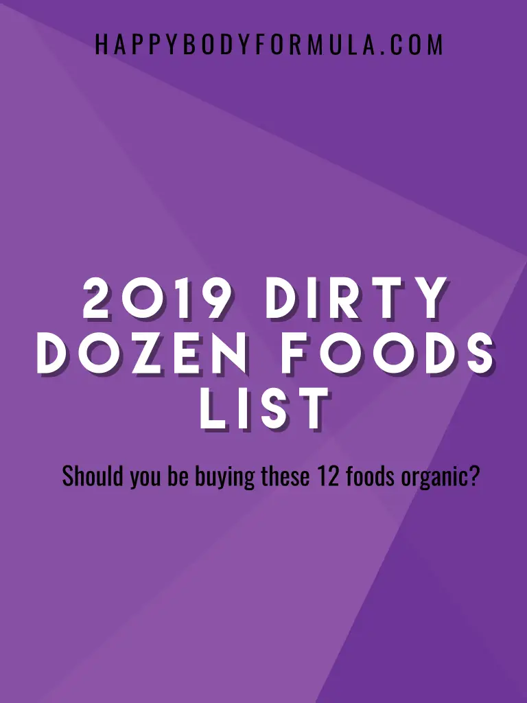 Dirty Dozen Foods List: Should You Be Buying These 12 Foods Organic? | HappyBodyFormula.com