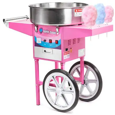 Olde Midway Cotton Candy Machine Cart