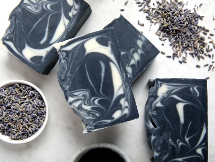 LAVENDER AND CHARCOAL SOAP