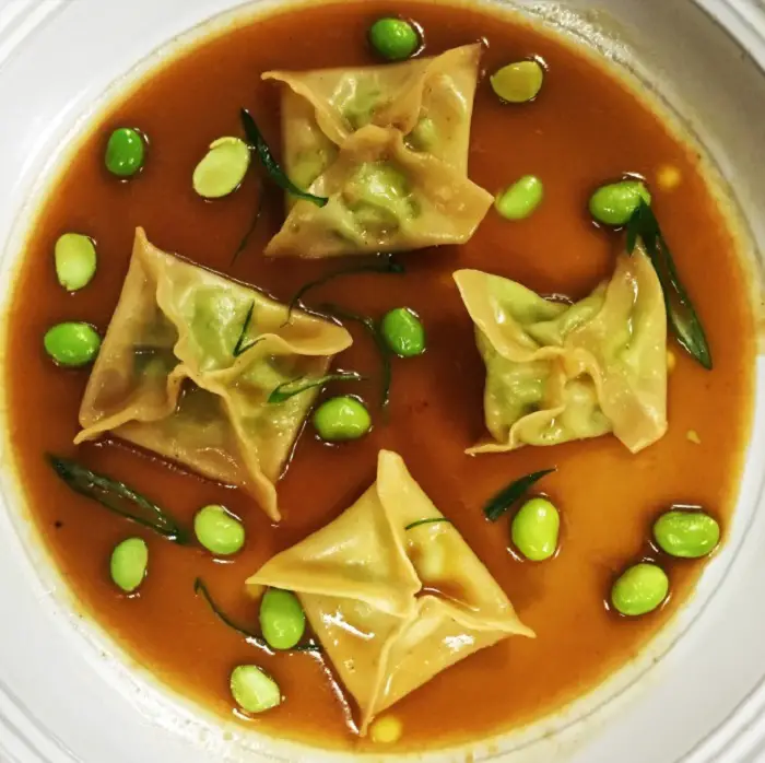 EDAMAME DUMPLINGS