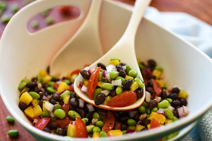 EDAMAME-BLACK BEAN SALAD