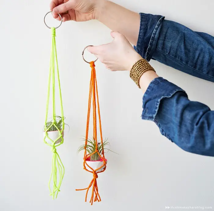 MINI MACRAMÉ PLANT HANGERS