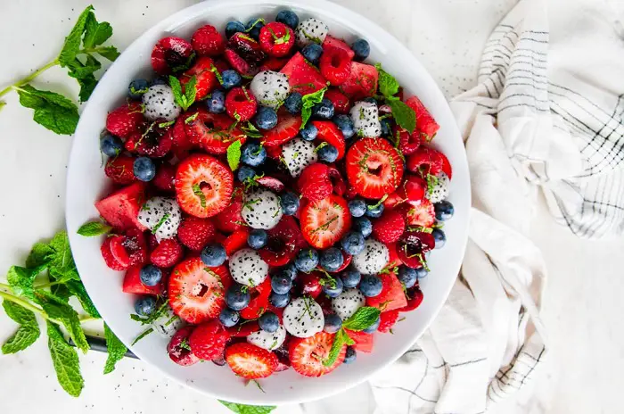 BERRY WATERMELON DRAGON FRUIT SALAD