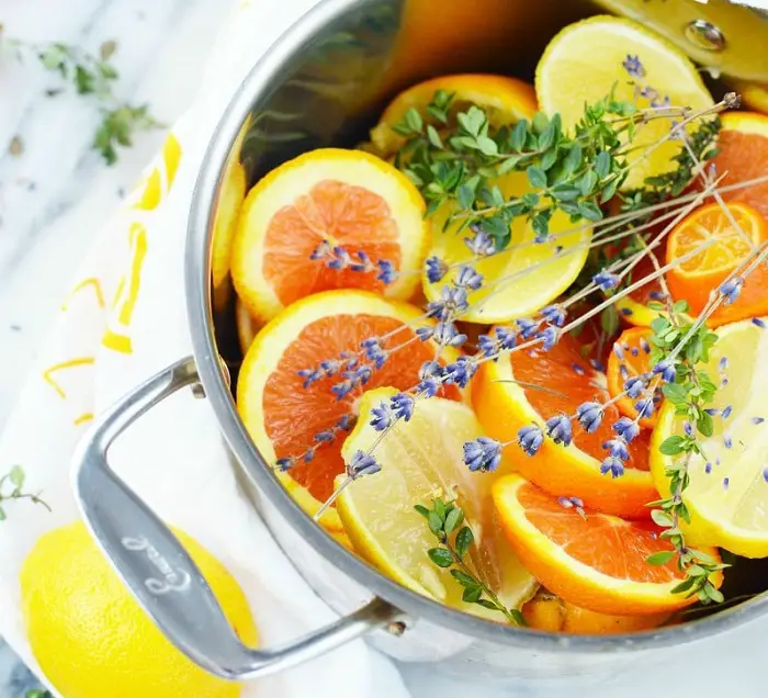 LEMON, LAVENDER AND HERB SIMMER POT