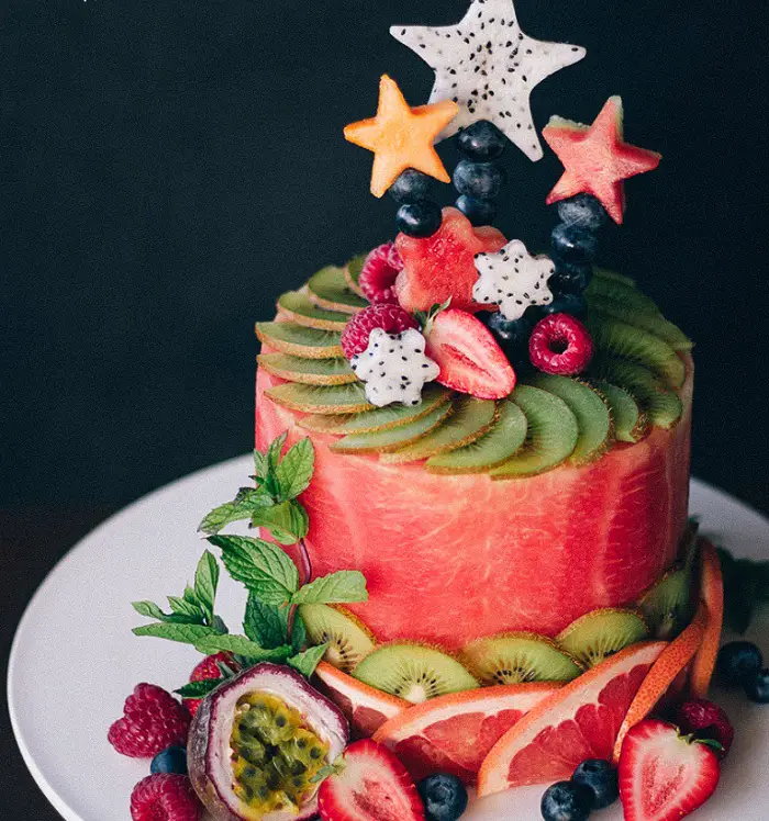 Fruit Topper Cake