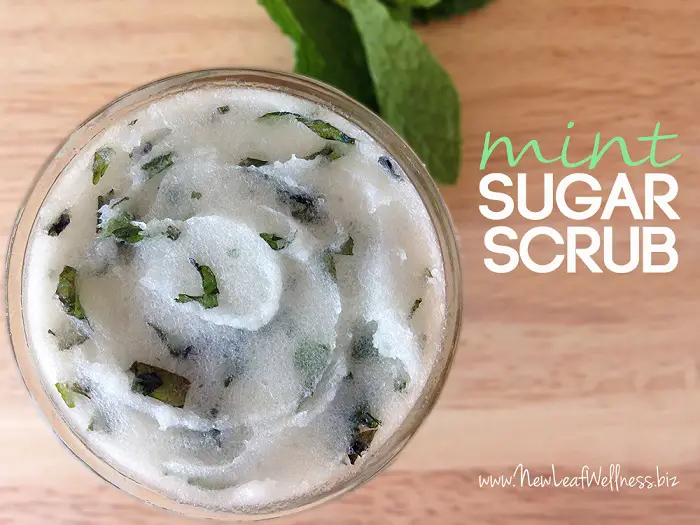 HOMEMADE MINT SUGAR SCRUB