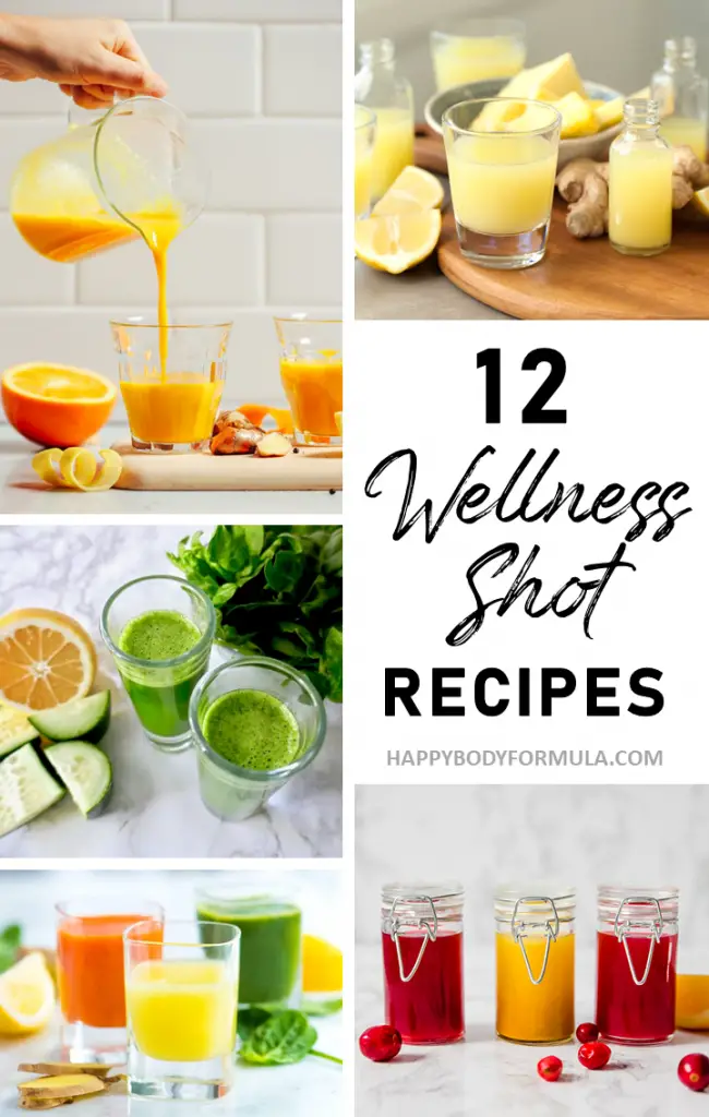 12 Wellness Shot Recipes to Kick Start Your Day | Happybodyformula.com