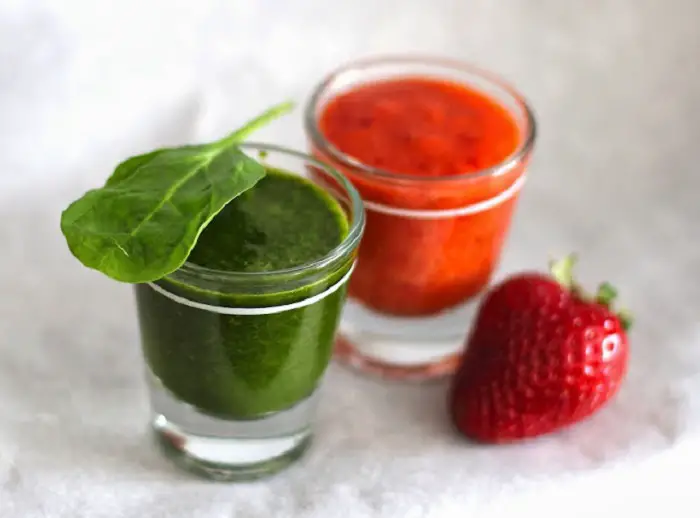 HEALTHY VEGGIE SHOTS AND FRUIT CHASERS