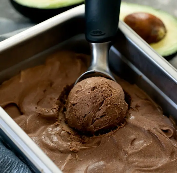 CHOCOLATE AVOCADO ICE CREAM